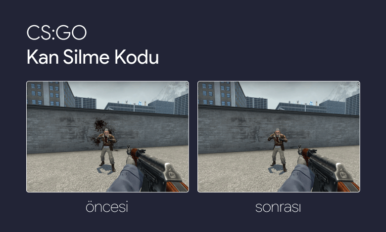 CS GO Kan Silme Kodu ile Duvar Temizliği (Öncesi ve Sonrası)